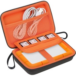 Lacdo étui de transport pour disque dur pour lacie rugged/rugged mini/rugged thunderbolt usb-c external hard drive portable hdd 