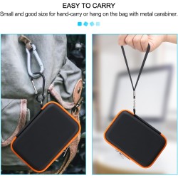 Lacdo étui de transport pour disque dur pour lacie rugged/rugged mini/rugged thunderbolt usb-c external hard drive portable hdd 
