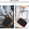 Lacdo étui de transport pour disque dur pour lacie rugged/rugged mini/rugged thunderbolt usb-c external hard drive portable hdd 