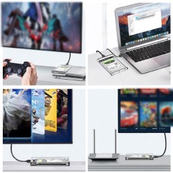 USB 3.0 Boîtier Disque Dur 2,5" ,Boitier Externe Disque 5Gbps pour SATA HDD et SSD de 2,5'' et 7/9.5 mm, accélération UASP, Trim