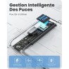 POSUGEAR Boitier Disque Dur 2.5'', USB 3.0 Boitier Externe Disque 5Gbps pour SATA HDD et SSD de 2,5'' et 7 mm/9.5 mm, Boitier SS