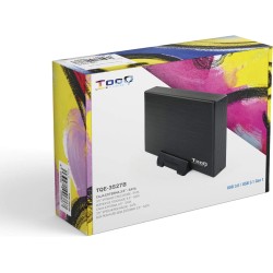 TooQ 2000GB TQE-3527B - Boîtier de stockage pour disques durs HDD de 3.5 "- (SATA I / II / III, USB 3.0)- aluminium- voyant LED-