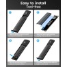 ORICO Boîtier SSD M2 NVMe SATA, Adaptateur SSD M2 USB C 3.2 Gen 2 10Gbps NVME PCIe, 5Gbps NGFF SATA M-Key(B+M Key) 2230/2242/226