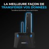 SABRENT Boitier Disque Dur 3.5 Adaptateur SATA to USB 2,5"/3,5", 2 Baies SSD/HDD vers USB 3.0, Boitier Disque Dur 3.5, Clonage H