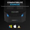 SABRENT Boitier Disque Dur 3.5 Adaptateur SATA to USB 2,5"/3,5", 2 Baies SSD/HDD vers USB 3.0, Boitier Disque Dur 3.5, Clonage H