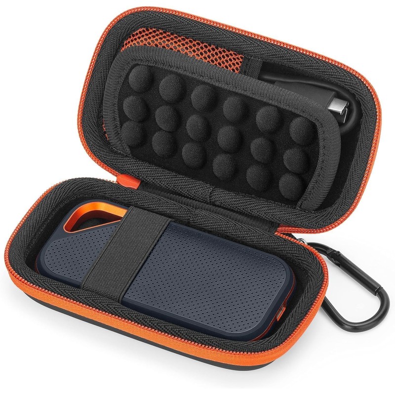 Yinke Étui pour SD Extreme/SD Extreme Pro Portable SSD Houssee, Coque EVA Rigide Sac de Protection Transport