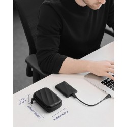 Étui de protection SSD pour Samsung T9/T7 Shield et disque dur externe SSD 1To/2To/4To, étui de transport rigide pour voyage (no
