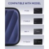 Coque SSD pour Samsung T9/T7 Shield/T7/T7 Touch, disque dur externe SSD 1TB, 2TB, 4TB, étui de voyage rigide (bleu)