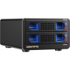 Boîtier de Disque Dur, CENMATE Aluminium Boîtier 2 Baie avec Ventilateur SATA 2,5/3,5 HDD/SSD, USB A/C 3.0, Supportant l'échange