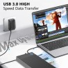 6Gbps Boitier Disque Dur 3.5, Adaptateur SATA USB pour SSD/HDD, Boitier SSD Externe 2.5"/3.5", Lecteur Disque Dur, Station d'acc