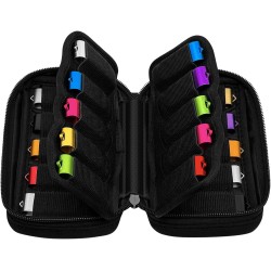 Étui de Rangement clé USB – Organiseur Portable avec 20 emplacements et étiquettes – Boîtier de Rangement clé USB sécurisé