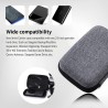 1 pcs Étui pour Disque Dur externe - Coque Rigide Antichoc pour SSD Portable de 2,5 Pouces avec Pochette filetée pour câble et A