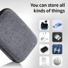 1 pcs Étui pour Disque Dur externe - Coque Rigide Antichoc pour SSD Portable de 2,5 Pouces avec Pochette filetée pour câble et A