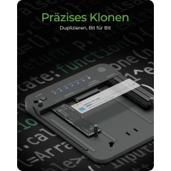 ICY BOX HDD/M.2 NVMe SSD Docking Station USB 3.2 Gen 2 (10 Gbit/s), Disques Dur Station de Clonage & Lecteur (SATA 2.5/3.5" & M.