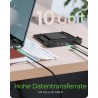 ICY BOX HDD/M.2 NVMe SSD Docking Station USB 3.2 Gen 2 (10 Gbit/s), Disques Dur Station de Clonage & Lecteur (SATA 2.5/3.5" & M.