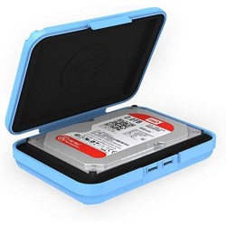 ORICO 3.5 "Antistatique intégré Pad de Protection Antichoc/Disque Dur (HDD) ou SSD (PHX35) Boîte de Rangement - Bleu
