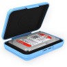 ORICO 3.5 "Antistatique intégré Pad de Protection Antichoc/Disque Dur (HDD) ou SSD (PHX35) Boîte de Rangement - Bleu
