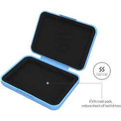 ORICO 3.5 "Antistatique intégré Pad de Protection Antichoc/Disque Dur (HDD) ou SSD (PHX35) Boîte de Rangement - Bleu