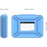 ORICO 3.5 "Antistatique intégré Pad de Protection Antichoc/Disque Dur (HDD) ou SSD (PHX35) Boîte de Rangement - Bleu