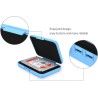 ORICO 3.5 "Antistatique intégré Pad de Protection Antichoc/Disque Dur (HDD) ou SSD (PHX35) Boîte de Rangement - Bleu