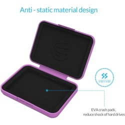 ORICO Boîtier de Protection 3.5 Pouces,Lot de 5, Étui de Rangement pour Disque Dur (HDD) ou SSD, Remplissage Anti-Vibration et A