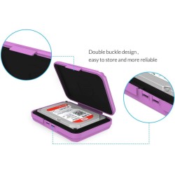 ORICO Boîtier de Protection 3.5 Pouces,Lot de 5, Étui de Rangement pour Disque Dur (HDD) ou SSD, Remplissage Anti-Vibration et A