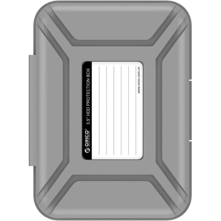 ORICO Boîtier de Protection 3.5 Pouces/Étui de Rangement pour Disque Dur (HDD) ou SSD (PHX35) - Gris