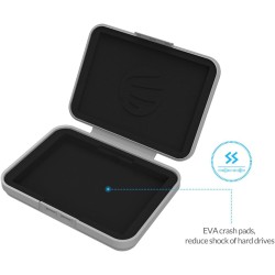 ORICO Boîtier de Protection 3.5 Pouces/Étui de Rangement pour Disque Dur (HDD) ou SSD (PHX35) - Gris