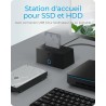 ICY BOX Station d’Accueil USB 3.2 pour SSD ou Dique Dur de 2,5 ou 3,5 Pouces, SATA, UASP, Adaptateur/Boitier Disque Dur Interne 