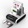 WAVLINK Station d'accueil pour Disque Dur USB pour SSD HDD SATA 2,5 ou 3,5 Pouces, Fonction de clonage Hors Ligne, Lecteur de Ca
