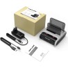 WAVLINK Station d'accueil pour Disque Dur USB pour SSD HDD SATA 2,5 ou 3,5 Pouces, Fonction de clonage Hors Ligne, Lecteur de Ca