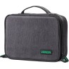 Uvert sac câble multifonctionnel rangement électronique pochette protection de voyage organisateur 2 couches pour tablette charg
