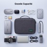 Uvert sac câble multifonctionnel rangement électronique pochette protection de voyage organisateur 2 couches pour tablette charg