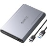 ORICO Aluminium Boîtier Disque Dur 2,5 USB 3.0, 5Gbps Externe HDD Boitier pour 2,5 Pouces SATA HDD SSD jusqu'à 6 to, Câble USB, 