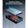 ORICO Aluminium Boîtier Disque Dur 2,5 USB 3.0, 5Gbps Externe HDD Boitier pour 2,5 Pouces SATA HDD SSD jusqu'à 6 to, Câble USB, 