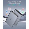ORICO Aluminium Boîtier Disque Dur 2,5 USB 3.0, 5Gbps Externe HDD Boitier pour 2,5 Pouces SATA HDD SSD jusqu'à 6 to, Câble USB, 
