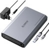 ORICO Aluminium Boîtier Disque Dur 3,5 USB-C 3.2 Gen 2 6Gbps Externe HDD Boitier pour 3,5/2,5 Pouces SATA HDD SSD jusqu'à 20 to,