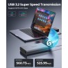 ORICO Aluminium Boîtier Disque Dur 3,5 USB-C 3.2 Gen 2 6Gbps Externe HDD Boitier pour 3,5/2,5 Pouces SATA HDD SSD jusqu'à 20 to,