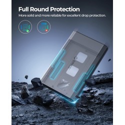ORICO Aluminium Boîtier Disque Dur 3,5 USB-C 3.2 Gen 2 6Gbps Externe HDD Boitier pour 3,5/2,5 Pouces SATA HDD SSD jusqu'à 20 to,