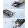 ORICO Boîtier mSATA SSD 5 Gbit/s, [sans Outil] Adaptateur mSATA vers USB 3.0 pour 3050 SSD, avec Câble USB, 2 TB Max-TC10