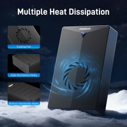 FIDECO Boîtier de Disque Dur 3,5, USB 3.0 vers SATA Station d'accueil du Disque Dur, Boîtier Externe Disque Dur pour Disque Dur 