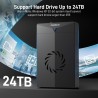 FIDECO Boîtier de Disque Dur 3,5, USB 3.0 vers SATA Station d'accueil du Disque Dur, Boîtier Externe Disque Dur pour Disque Dur 