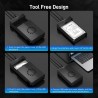 FIDECO Boîtier de Disque Dur 3,5, USB 3.0 vers SATA Station d'accueil du Disque Dur, Boîtier Externe Disque Dur pour Disque Dur 