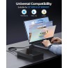 ORICO USB 3.0 Boîtier Disque Dur Externe, pour Disque Dur/SSD SATA 3,5/2,5 Pouces Jusqu'à 20 to, Boîtier de Disque Dur 3,5'' san