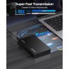 ORICO Boîtier de Disque Dur Externe 3,5" SATA III vers USB3.1 Type C pour HDD Installation sans Outil Prend en Charge UASP et Di
