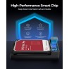 ORICO Boîtier de Disque Dur Externe 3,5" SATA III vers USB3.1 Type C pour HDD Installation sans Outil Prend en Charge UASP et Di