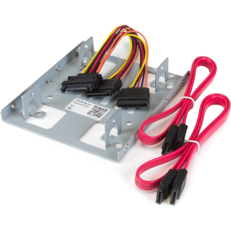 StarTech.com Kit de Montage pour 2 Disques Durs 2,5" SATA dans Baie 3,5" (BRACKET25X2)