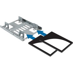 StarTech.com Kit de Montage pour 2 Disques Durs 2,5" SATA dans Baie 3,5" (BRACKET25X2)