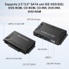 5Gbps Adaptateur Disque Dur USB 3.0 pour 2.5"/ 3.5" HDD/SSD, Convertisseur SATA et IDE Adaptateur de Disque Dur IDE/SATA pour Wi
