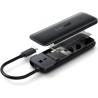 Lemorele Boîtier SSD M.2 NVMe USB C 3.2 Gen 2, Adaptateur SSD M.2 10 Gbps pour M Key/M+B Key 2230/2242/2260/2280, Supporte UASP 